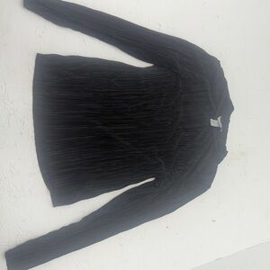 H&M Charcoal Pleated Shirt